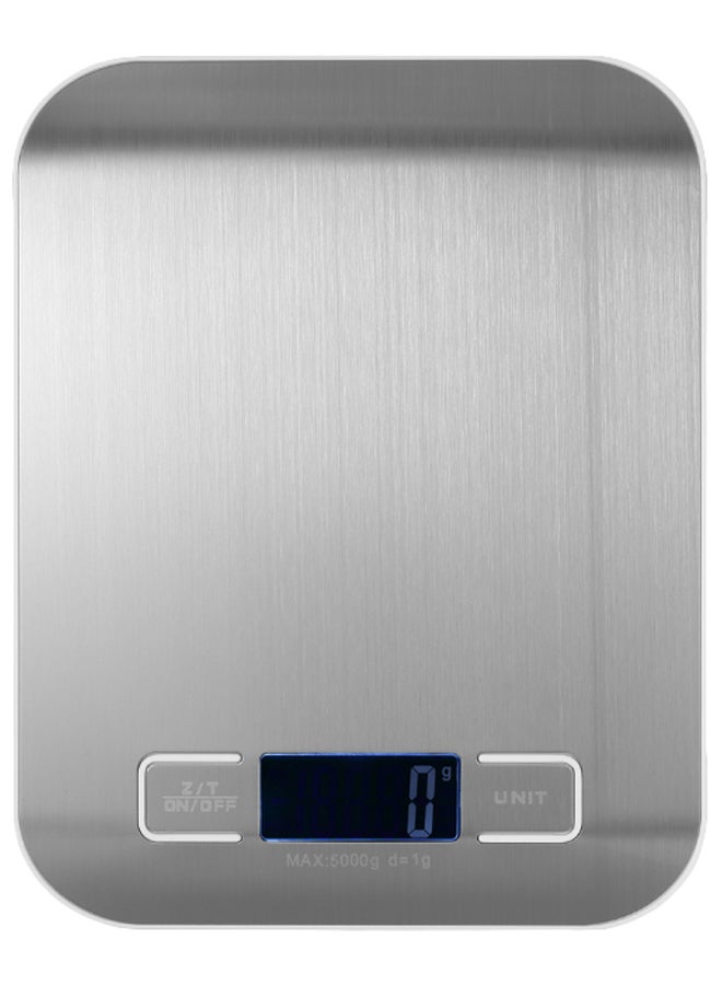 Mini Electronic Platform Scale Food Weighing Scale Silver - Image 3
